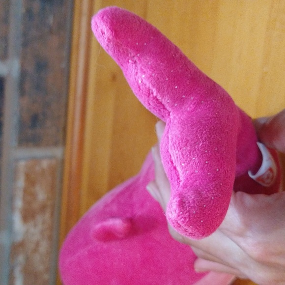 Ty Beanie Boos SURF the Pink Dolphin 2014 RARE & RETIRED Plush Stuffed Pink - Picture 12 of 17